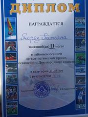 Районный осенний легкоатлетический кросс, посвященный Дню народного единства